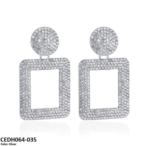 CEDH064 QWN Teardrop Earrings Pair - CEDH
