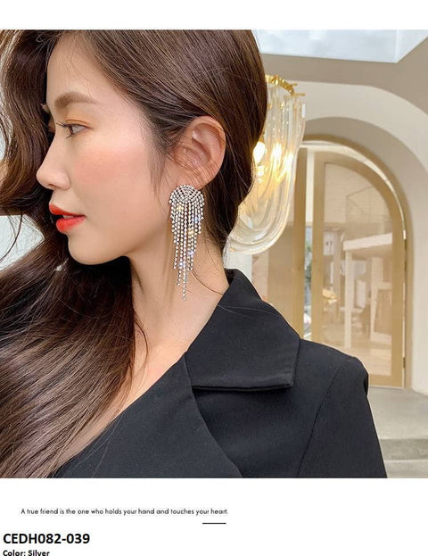 CEDH082 SIQ Octopus Tassel Earrings Pair - CEDH