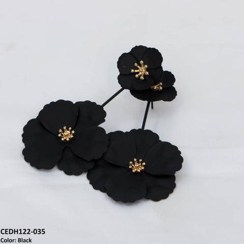 CEDH122 LQP Dabble Flower Drop Earrings Pair - CEDH