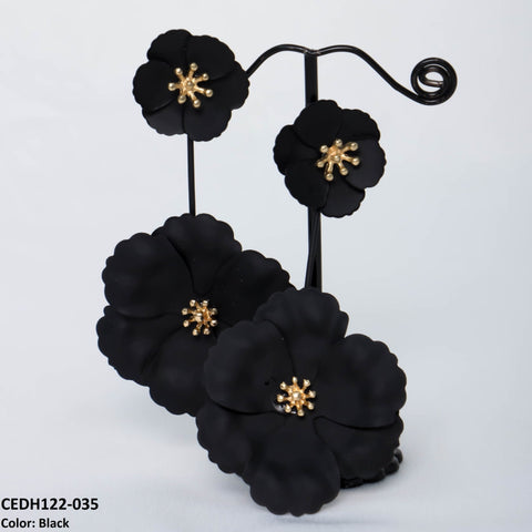 CEDH122 LQP Dabble Flower Drop Earrings Pair - CEDH