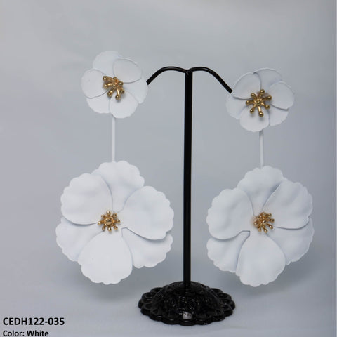 CEDH122 LQP Dabble Flower Drop Earrings Pair - CEDH