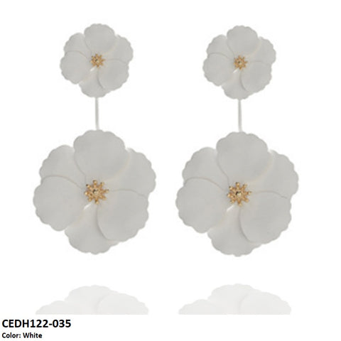 CEDH122 LQP Dabble Flower Drop Earrings Pair - CEDH