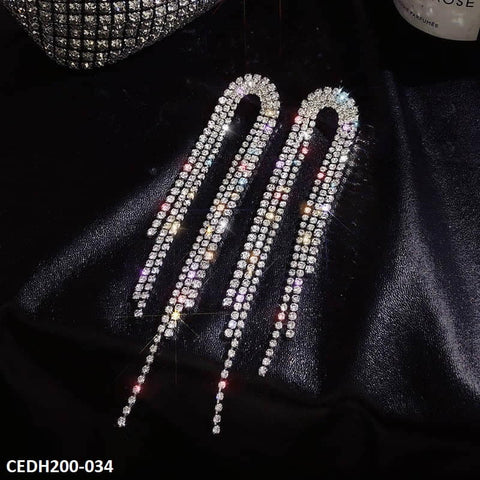 CEDH200 SIQ U-Tassels Drops Earrings Pair - CEDH