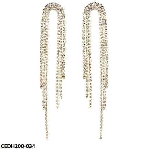 CEDH200 SIQ U-Tassels Drops Earrings Pair - CEDH