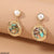 CEDH205 NMG Multi Round Pearl Drop Earrings