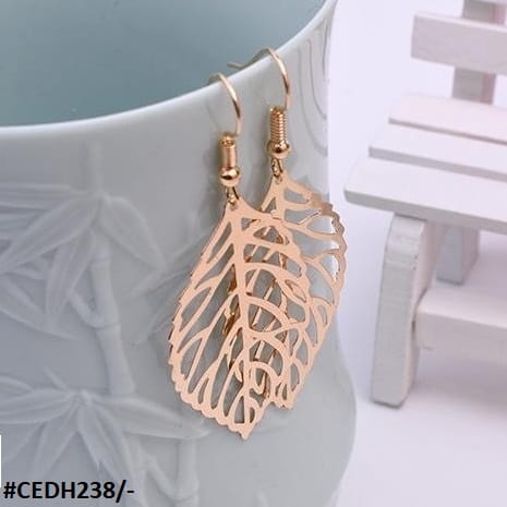 CEDH238 SGC Leaf's Drop Earrings Pair - CEDH