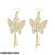 CEDH263 JMN Butterfly Drop Earrings Pair - CEDH
