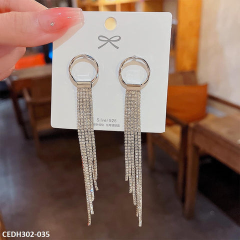 CEDH302 DDJ Octopus Tassels Drop Earrings Pair - CEDH