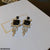 CEDH318 ZHL Melting Square by Square Drop Earring Pair