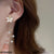 CEDH329 ZCD Flower Ear Drops Earrings Pair