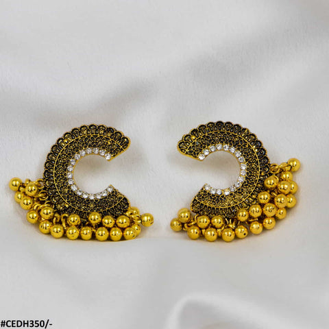 CEDH350 MAR C-Shaped Drop Earrings Pair - CEDH