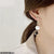 CEDH361 XST Pearl/Triangle Drop Earrings Pair