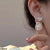 CEDH370 LSH Heart/Pearl Drop Earrings Pair - CEDH
