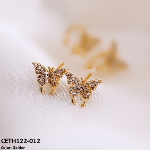 CETH122 SGC Butterfly Ear Tops Pair - CETH