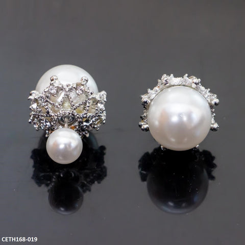 CETH168 ZLX  Pearl Stud Tops pair - CETH