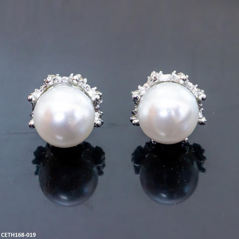 CETH168 ZLX  Pearl Stud Tops pair - CETH