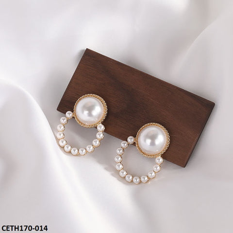 CETH170 SGC Round Pearl Tops Pair - CETH