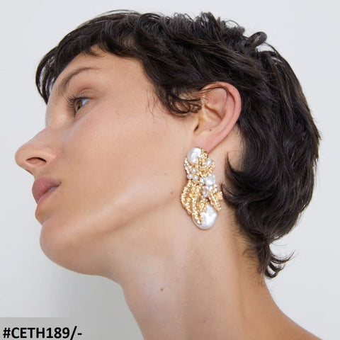 CETH189 ZLX Pearl Studs - CETH