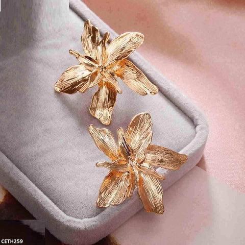 The CETH259 JMN Flower Tops Pair will give your outfit a refined touch. These trendy accessories from TJ Wholesale Pakistan are made of premium fashion jewelry and artificial jewelry, making them the ideal finishing touch for any ensemble. With these gorgeous shoes, you can up your style game.