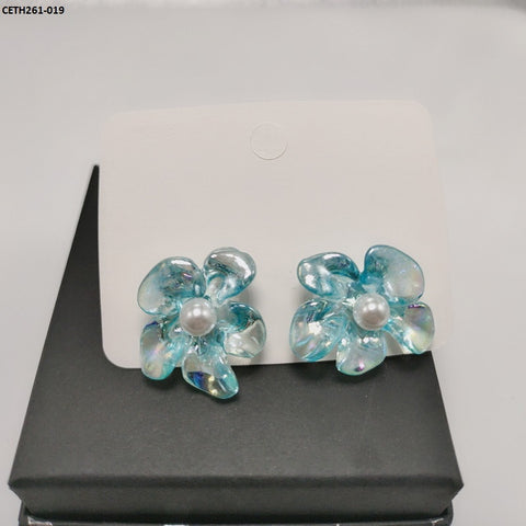CETH261 SYB Sky Transparent Flower Tops Pair - CETH