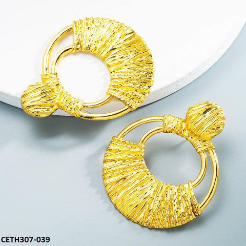 CETH307 LYB Oval Dangles Tops Pair - CETH