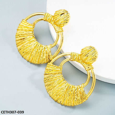 CETH307 LYB Oval Dangles Tops Pair - CETH