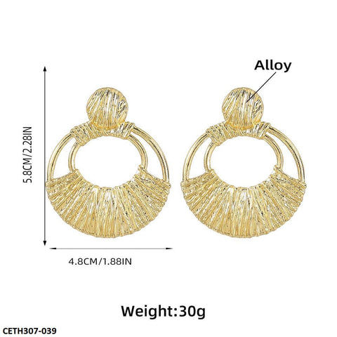 CETH307 LYB Oval Dangles Tops Pair - CETH