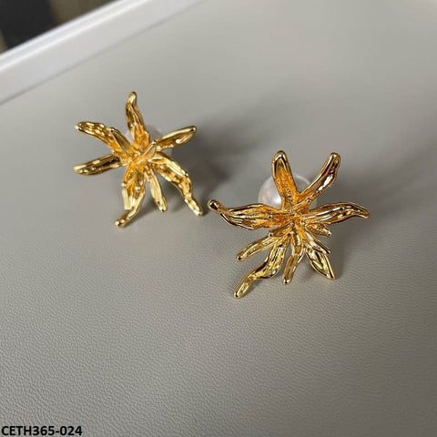 CETH365 ZLX Trendy Flower Peral Tops Pair - CETH