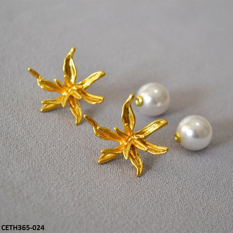 CETH365 ZLX Trendy Flower Peral Tops Pair - CETH