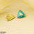 CETH437 YUL Painted Triangle Stud Tops Pair - CETH