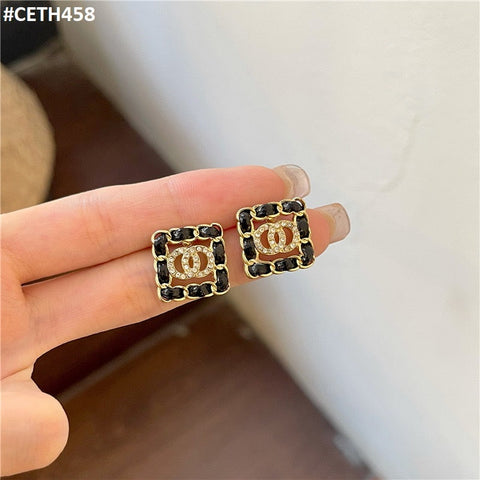 CETH458 JMN Double-O Saquare Stud Tops Pair - CETH
