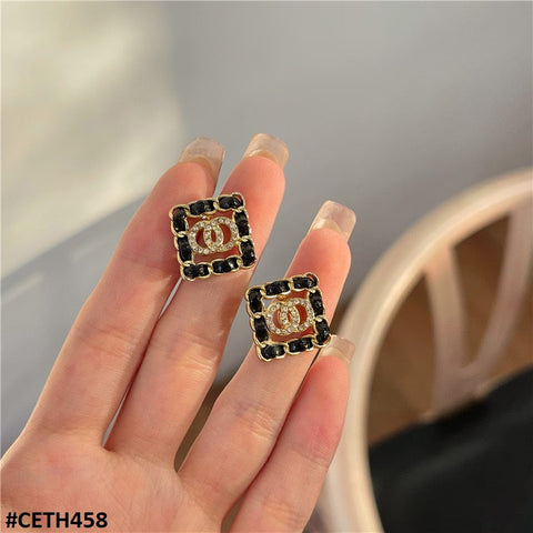 CETH458 JMN Double-O Saquare Stud Tops Pair - CETH