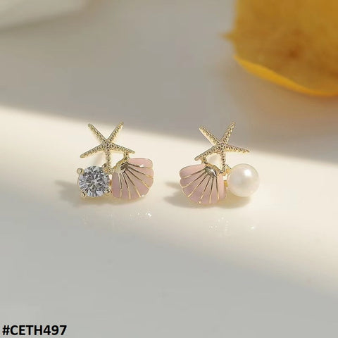 CETH497 BTO Star  Stud Tops Pair - CETH