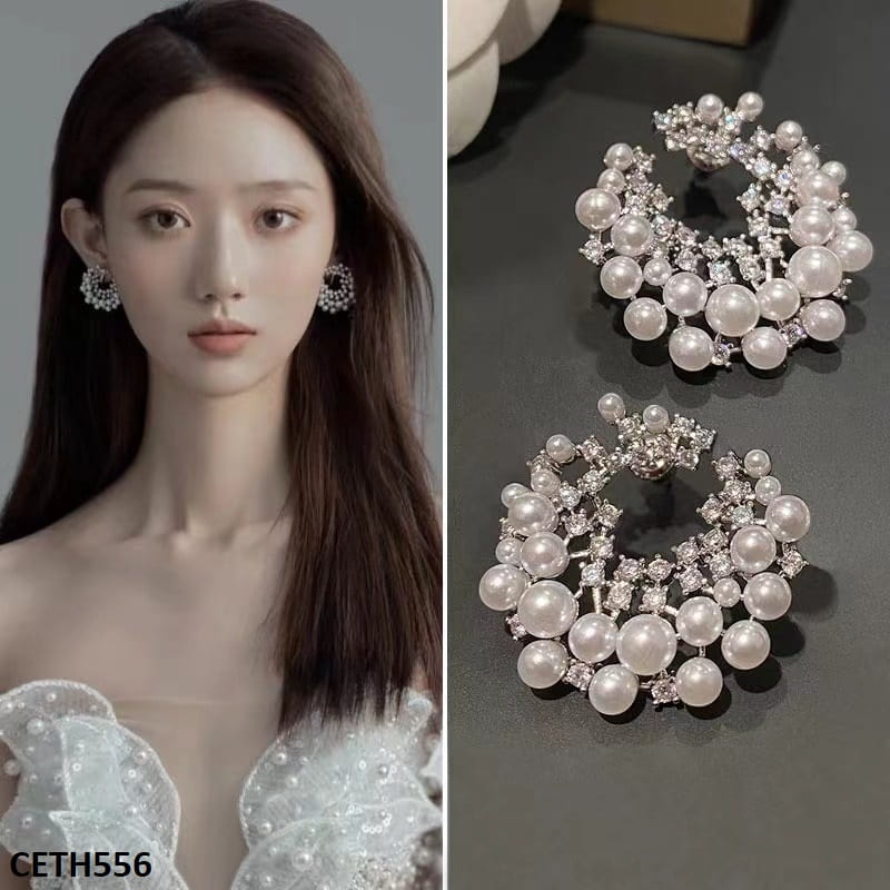 CETH556 BTO CPearls Stud Tops Pair CETH TJ Wholesale