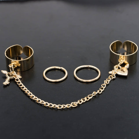 CRGH400 LSH Heart Key 4 Rings Adjustable - CRGH