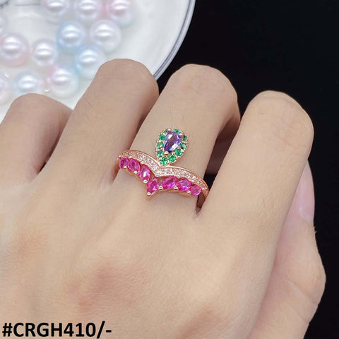 CRGH410 KRL Pear Step  Ring - TRGH
