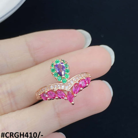 CRGH410 KRL Pear Step  Ring - TRGH