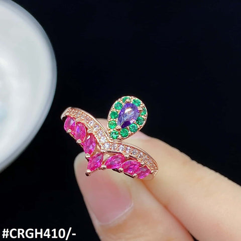 CRGH410 KRL Pear Step  Ring - TRGH