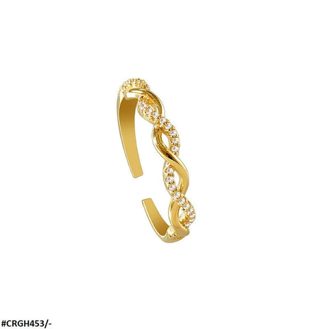CRGH453 WNS Zigzag Adjustable Ring - CRGH