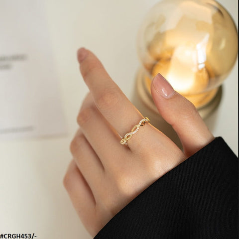CRGH453 WNS Zigzag Adjustable Ring - CRGH
