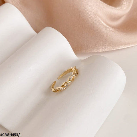 CRGH453 WNS Zigzag Adjustable Ring - CRGH