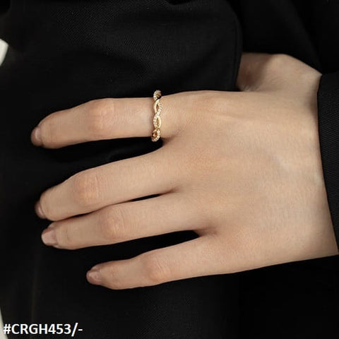 CRGH453 WNS Zigzag Adjustable Ring - CRGH