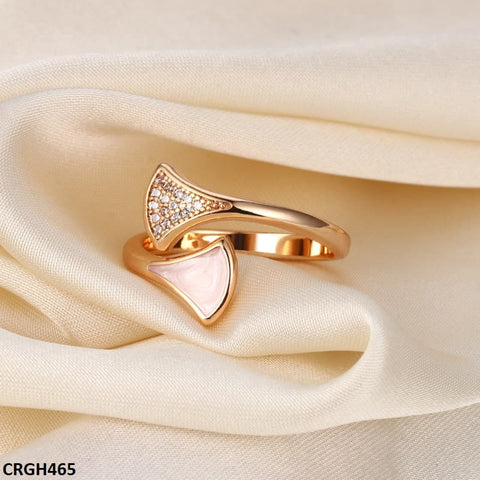 CRGH465 BLX Painted/Shell Adjustable Ring - TRGH