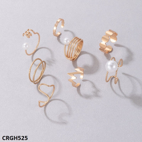 Elevate your style with TJ Wholesale's fashionable CRGH525 YYE Pearl/Curved 8 Midi Rings. Made with high-quality materials, these artificial jewelry pieces are perfect for adding a touch of sophistication to any outfit. Available now as part of our diverse fashion accessories collection.