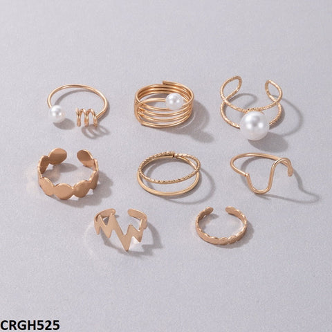 Elevate your style with TJ Wholesale's fashionable CRGH525 YYE Pearl/Curved 8 Midi Rings. Made with high-quality materials, these artificial jewelry pieces are perfect for adding a touch of sophistication to any outfit. Available now as part of our diverse fashion accessories collection.