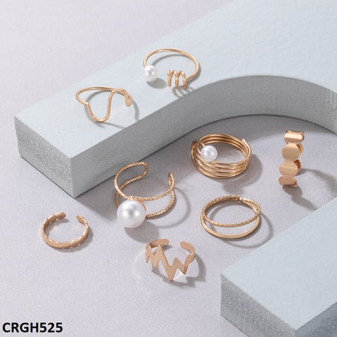 Elevate your style with TJ Wholesale's fashionable CRGH525 YYE Pearl/Curved 8 Midi Rings. Made with high-quality materials, these artificial jewelry pieces are perfect for adding a touch of sophistication to any outfit. Available now as part of our diverse fashion accessories collection.