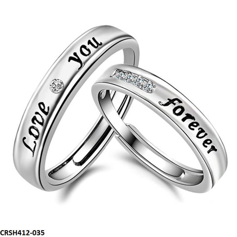 CRSH412 GWH Band Couple Adjustable  Ring - CRSH