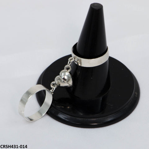 CRSH431 LSH Magnetic Heart 2 Rings Adjustable - CRSH