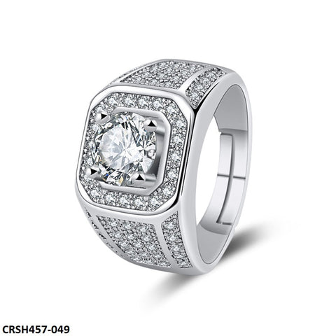 CRSH457 ZFQ Round Cathedral Ring Adjustable - CRSH