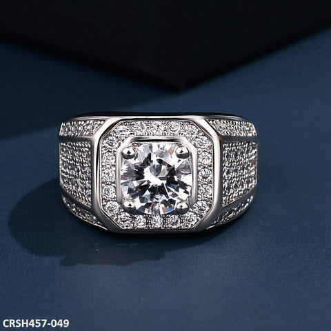 CRSH457 ZFQ Round Cathedral Ring Adjustable - CRSH